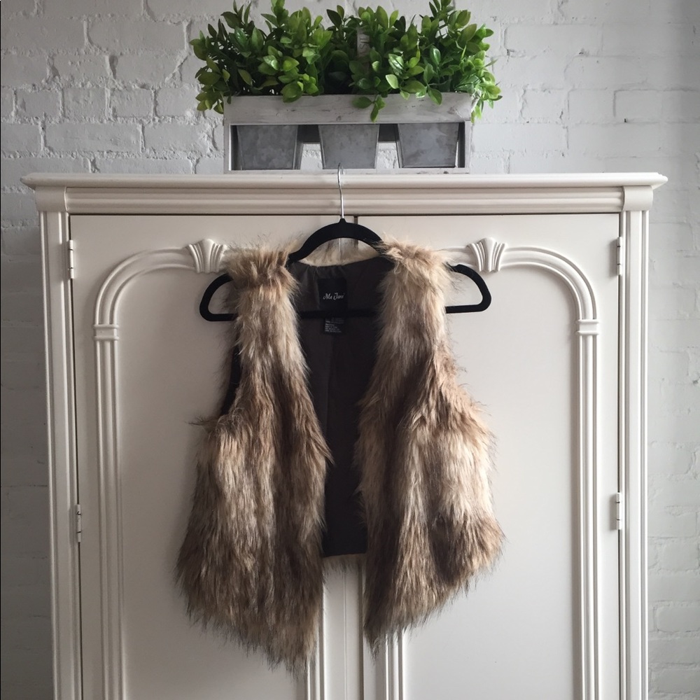 Tan Fur Vest